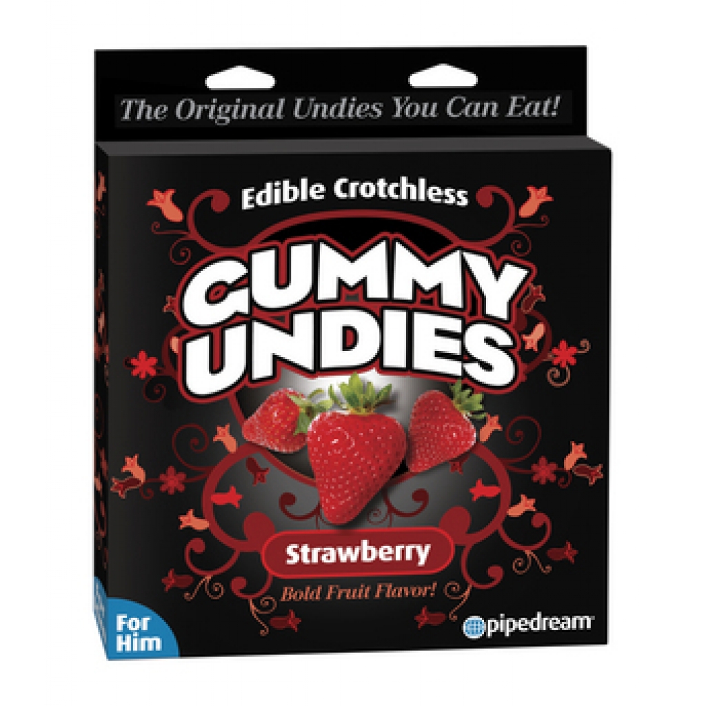 Edible Male Gummy Undies Strawberry - Pipedream
