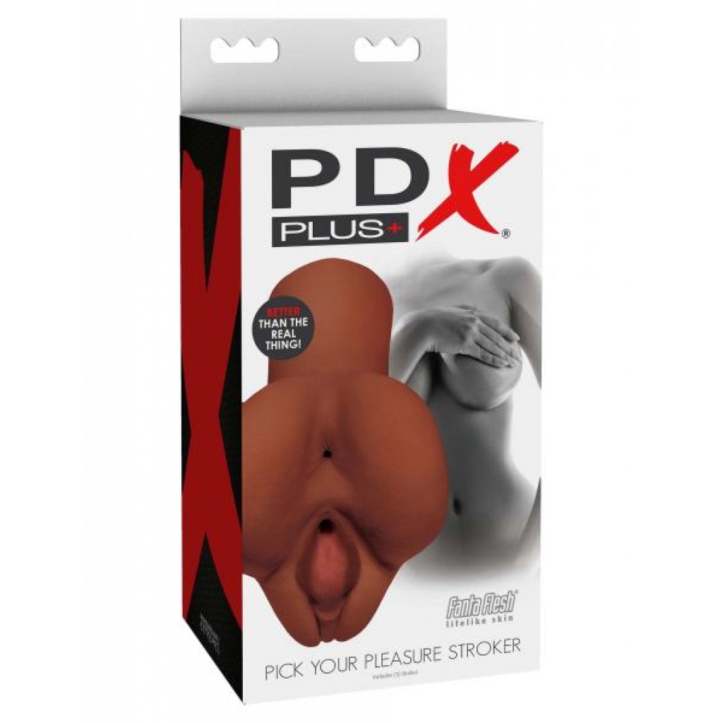 Pdx Plus Pick Your Pleasure Stroker Brown - Pipedream Products
