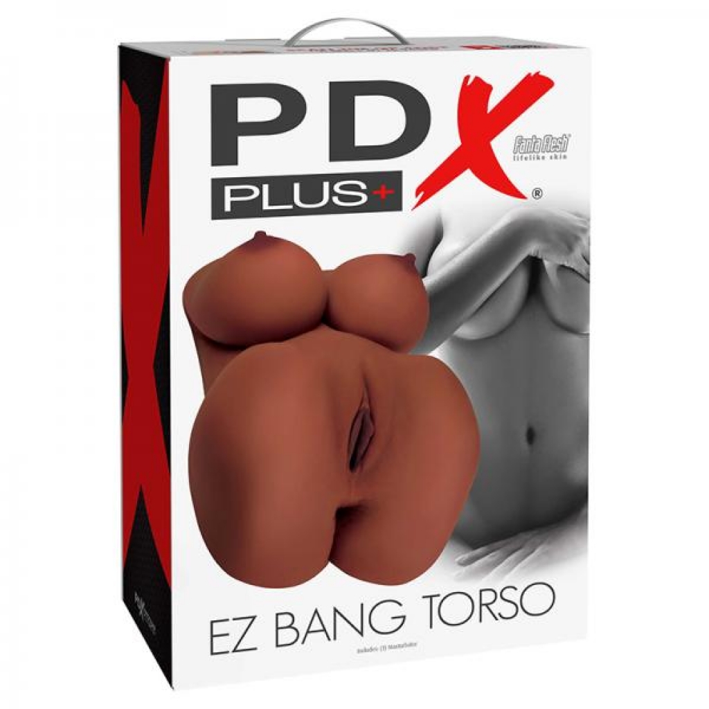 Pdx Plus Ez Bang Torso Brown - Pipedream Products