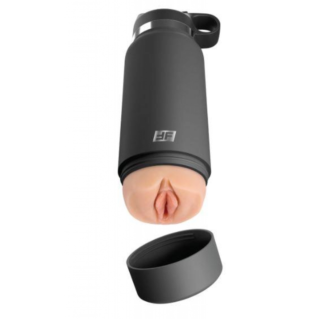 Pdx Plus Fuck Flask Private Pleaser Discreet Stroker Blue Bottle Light - Pipedream Products