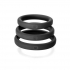 Xact-Fit Silicone Rings #17, #18, #19 Black - Perfect Fit Brand