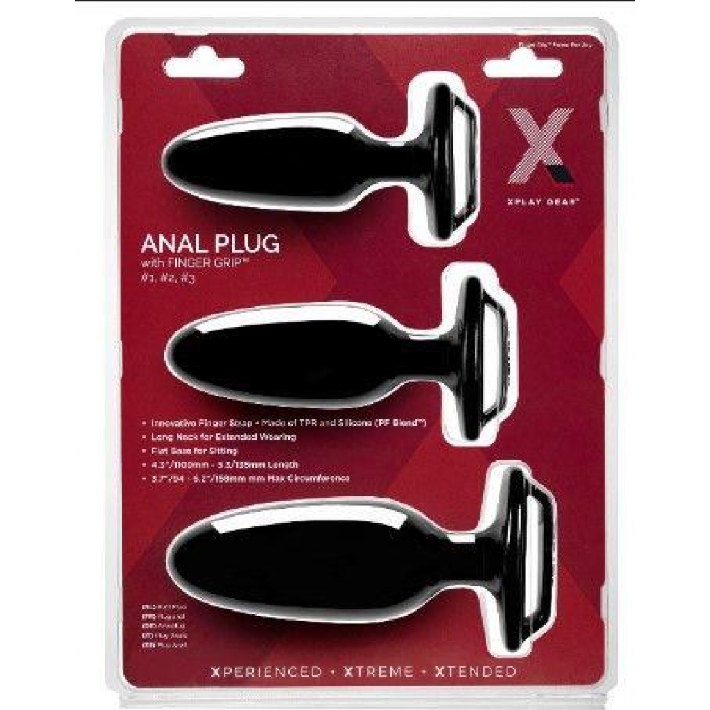 Xplay Finger Grip Plug Starter Kit- Plug #1 #2 #3 - Perfect Fit