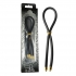 Bolo C-Ring Lasso Gold Crown Bead Silicone Black - Phs International