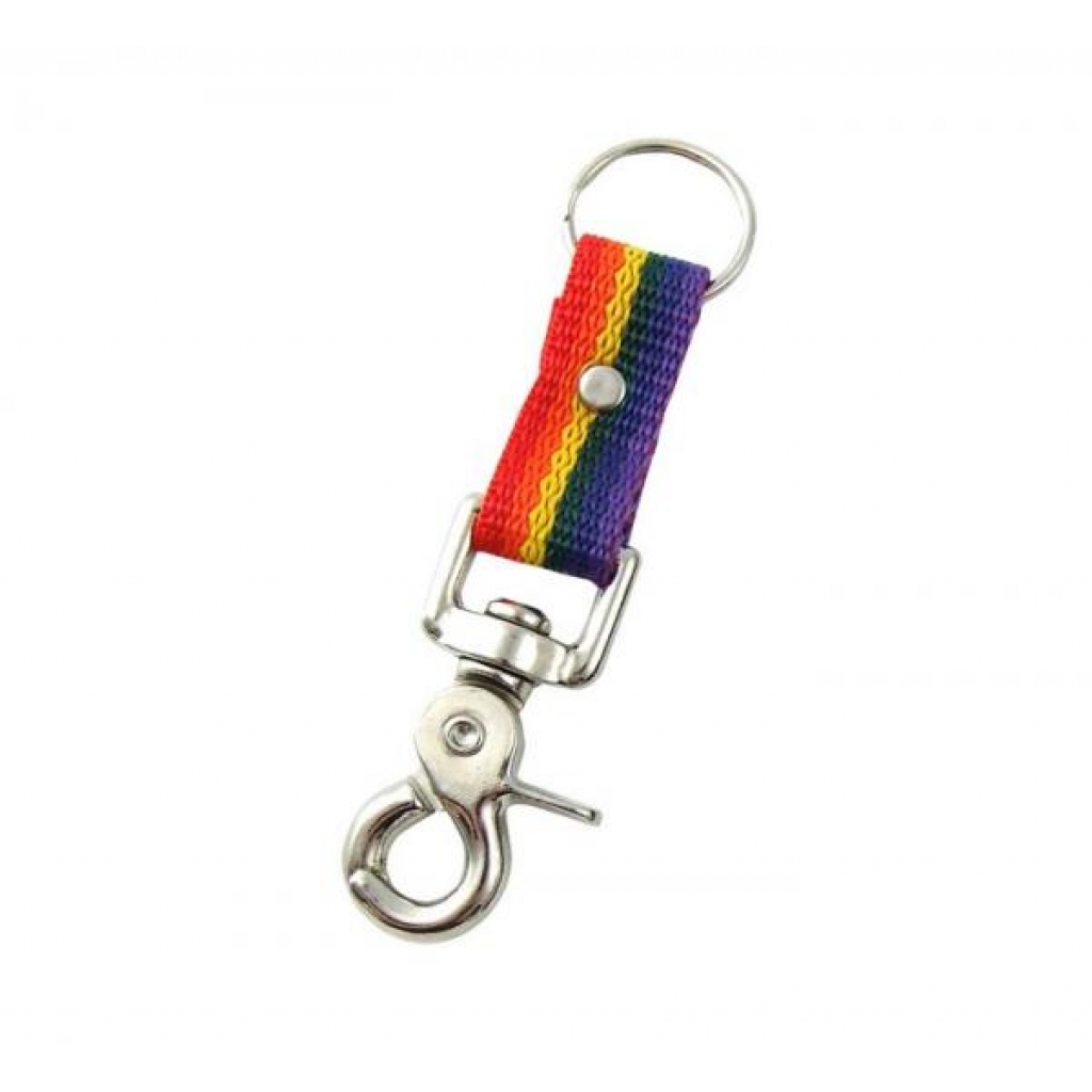 Gaysentials Rainbow Nylon Key Tag Scissor Snap - Phs International