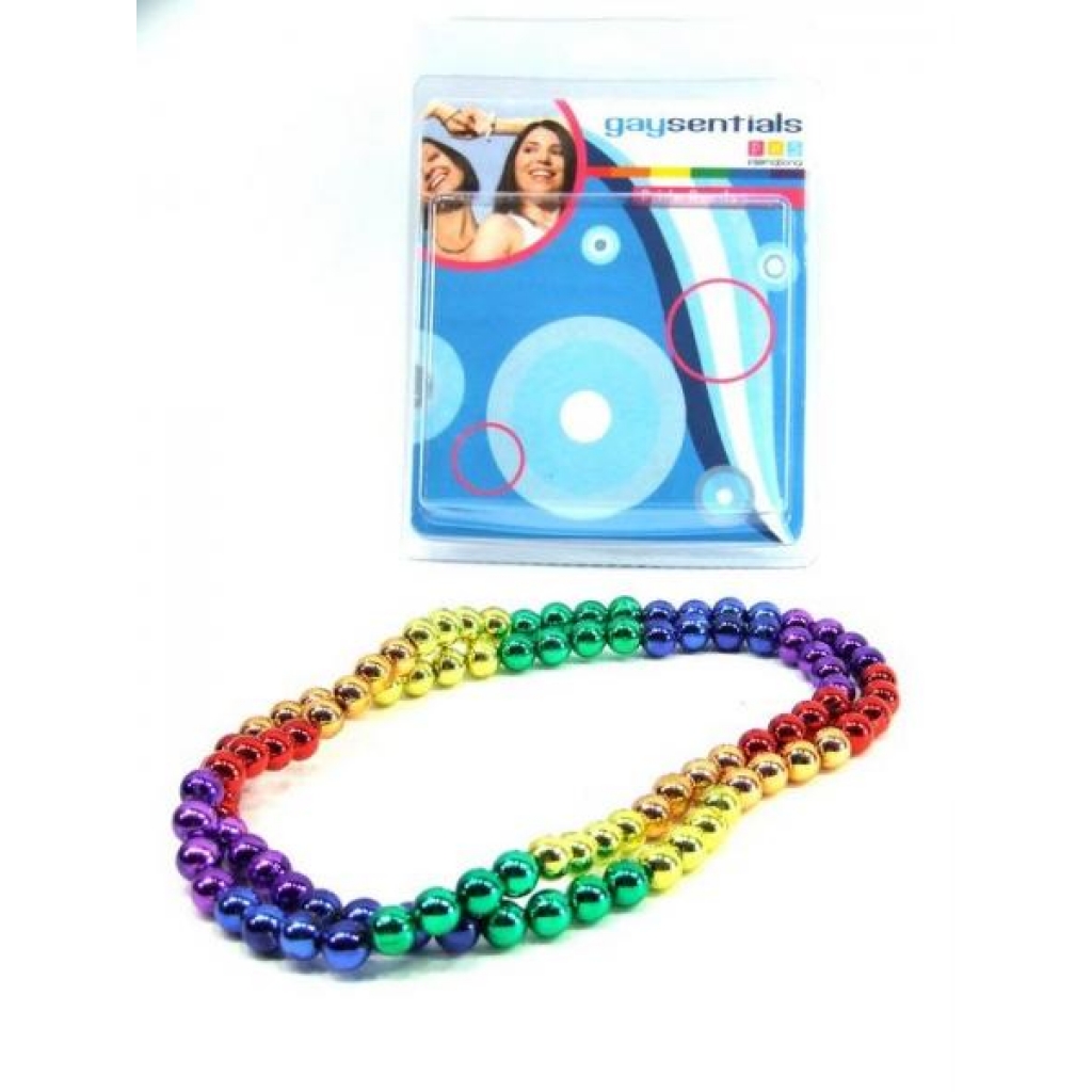 Gaysentials Rainbow Mardi Gras Beads 33 inches - Phs International
