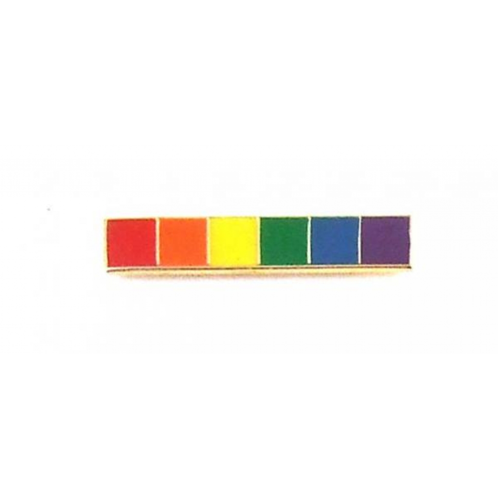 Gaysentials Lapel Pin Rainbow Bar - Phs International