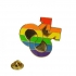 Gaysentials Lapel Pin Rainbow Double Male - Phs International