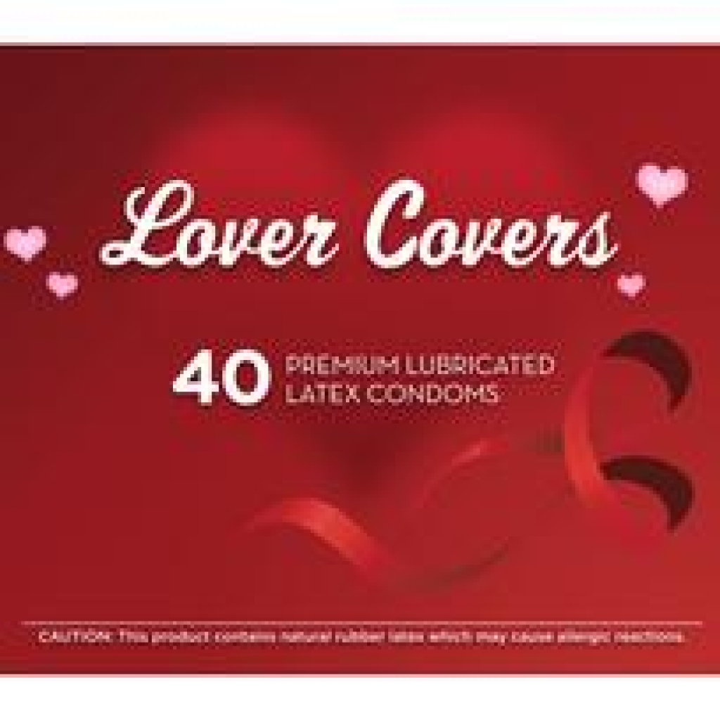 Lover Covers Latex Condoms 40 Pieces Container - Paradise Products