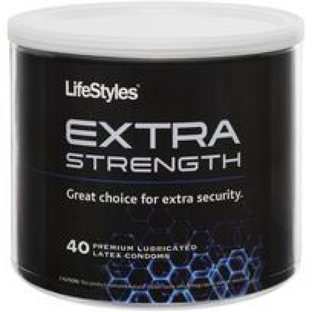 Lifestyles Extra Strength Latex Condoms 40 Piece Bowl - Paradise Products