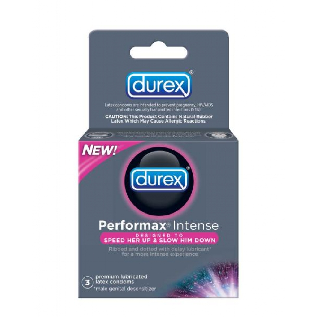 Durex Latex Condoms Performax Intense 3 pack - Chocolate Walrus