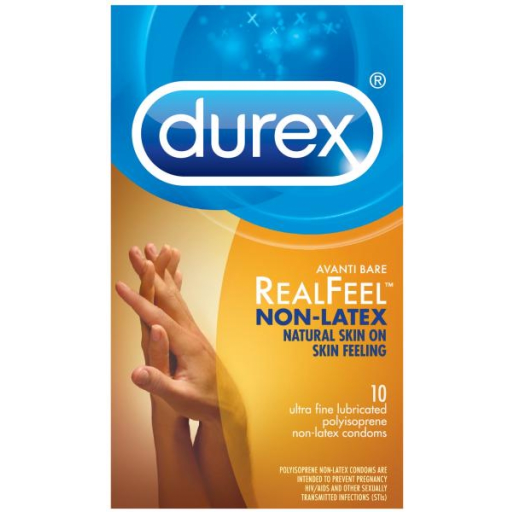 Durex Avanti Reel Feel Non Latex 10 Pack Condoms - Chocolate Walrus
