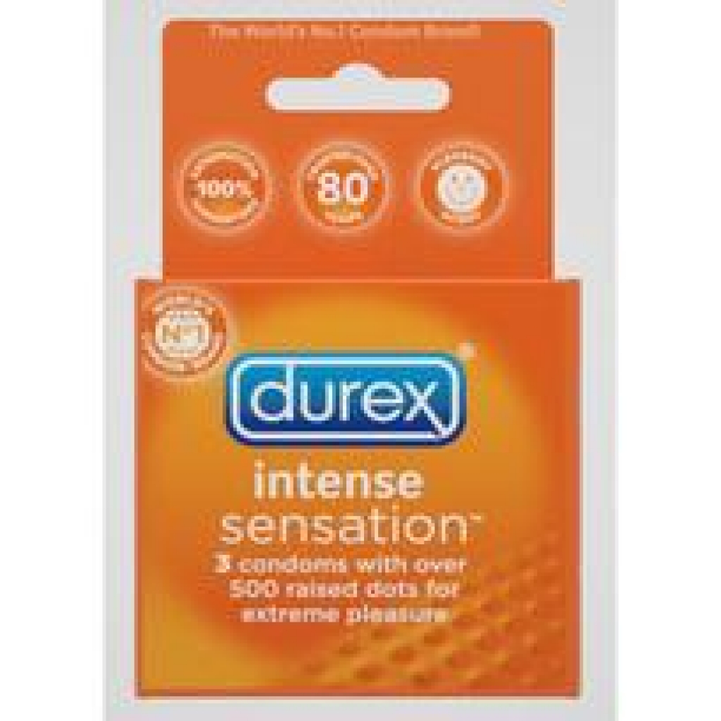 Durex Intense Sensation Extra Large Condoms Dots 3 Pack - Durex