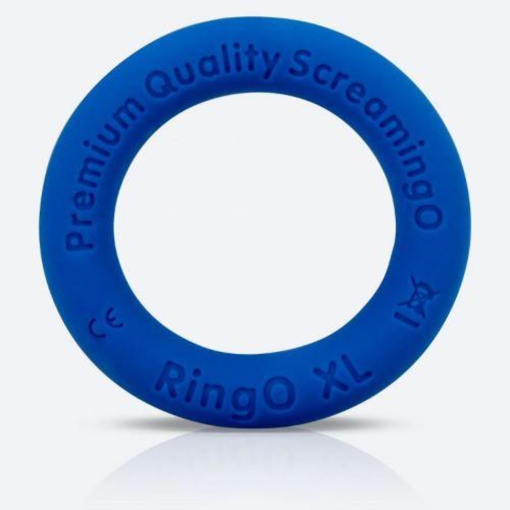 Screaming O Ringo Ritz XL Blue Cock Ring - Screaming O