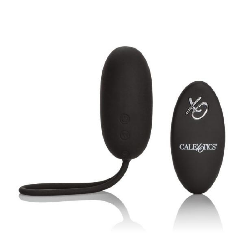 Silicone Remote Rechargeable Egg Vibrator Black - Cal Exotics