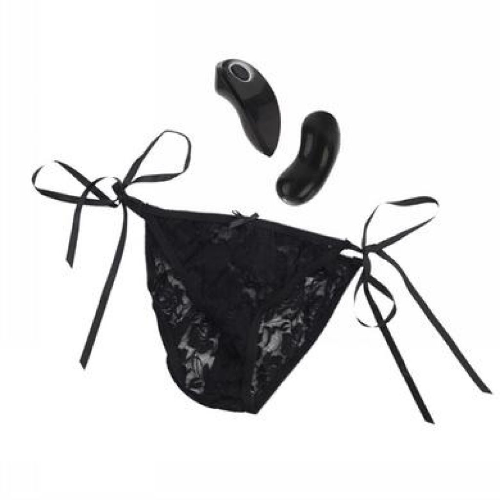 Remote Control 10 Function Little Black Panty - Cal Exotics