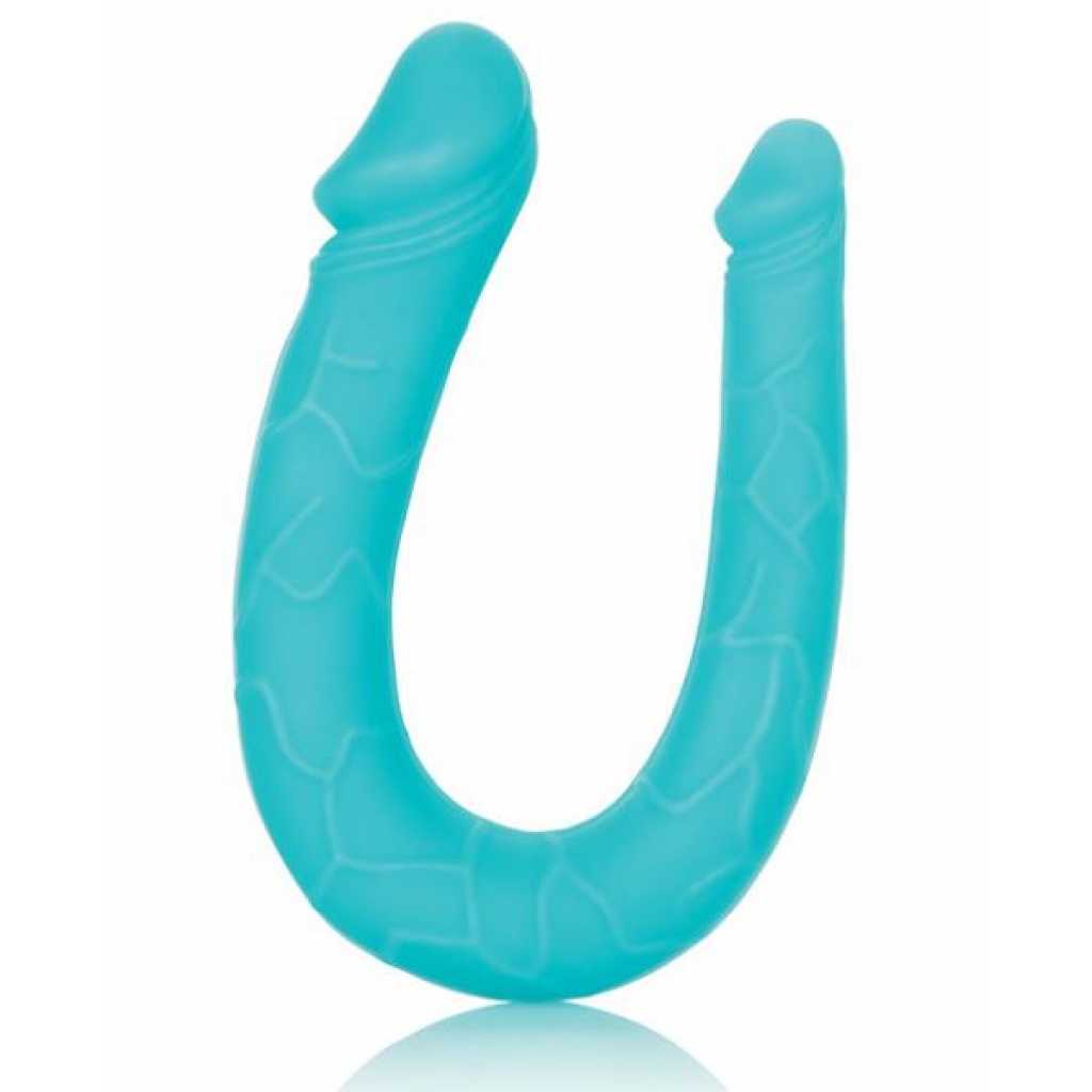 Silicone Double Dong AC/DC Dong Teal Blue - Cal Exotics