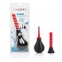 Ribbed Anal Douche Black Red - Cal Exotics