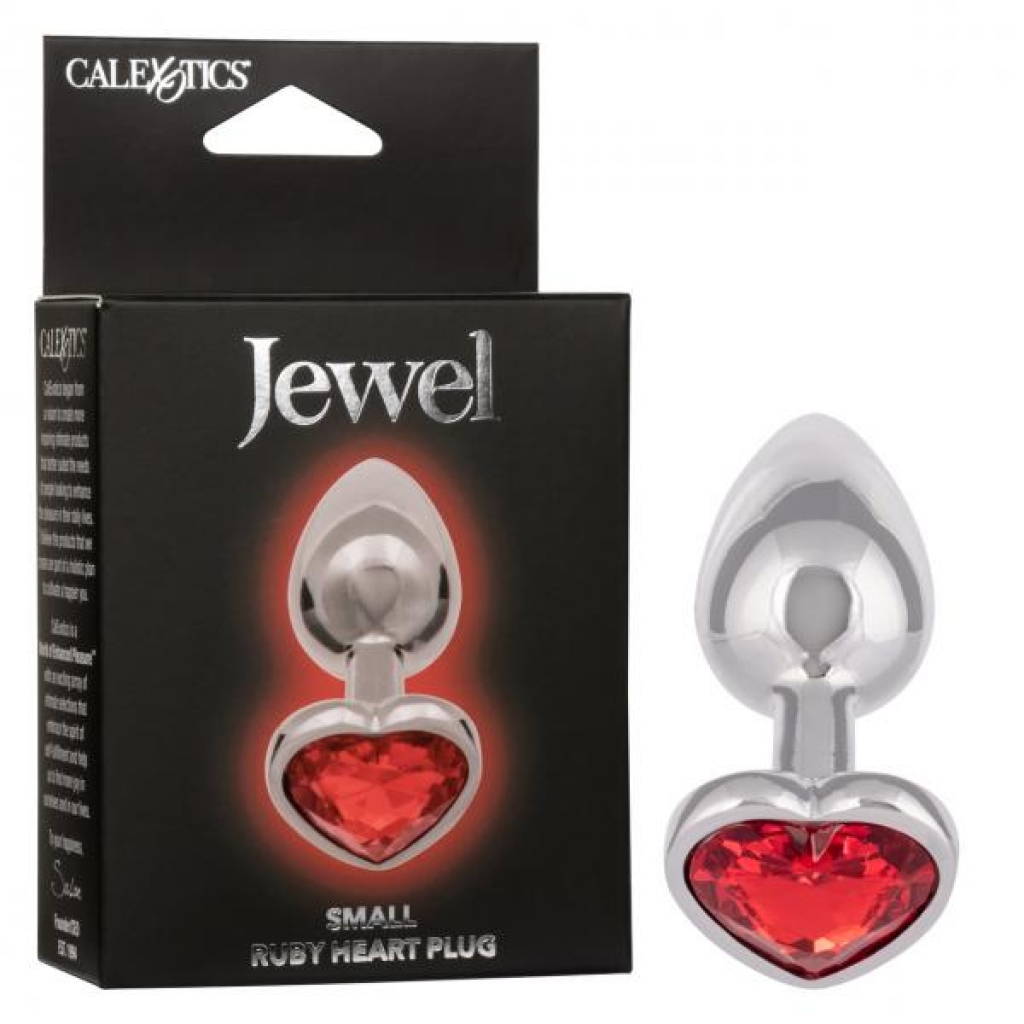 Jewel Small Ruby Heart Plug - California Exotic Novelties