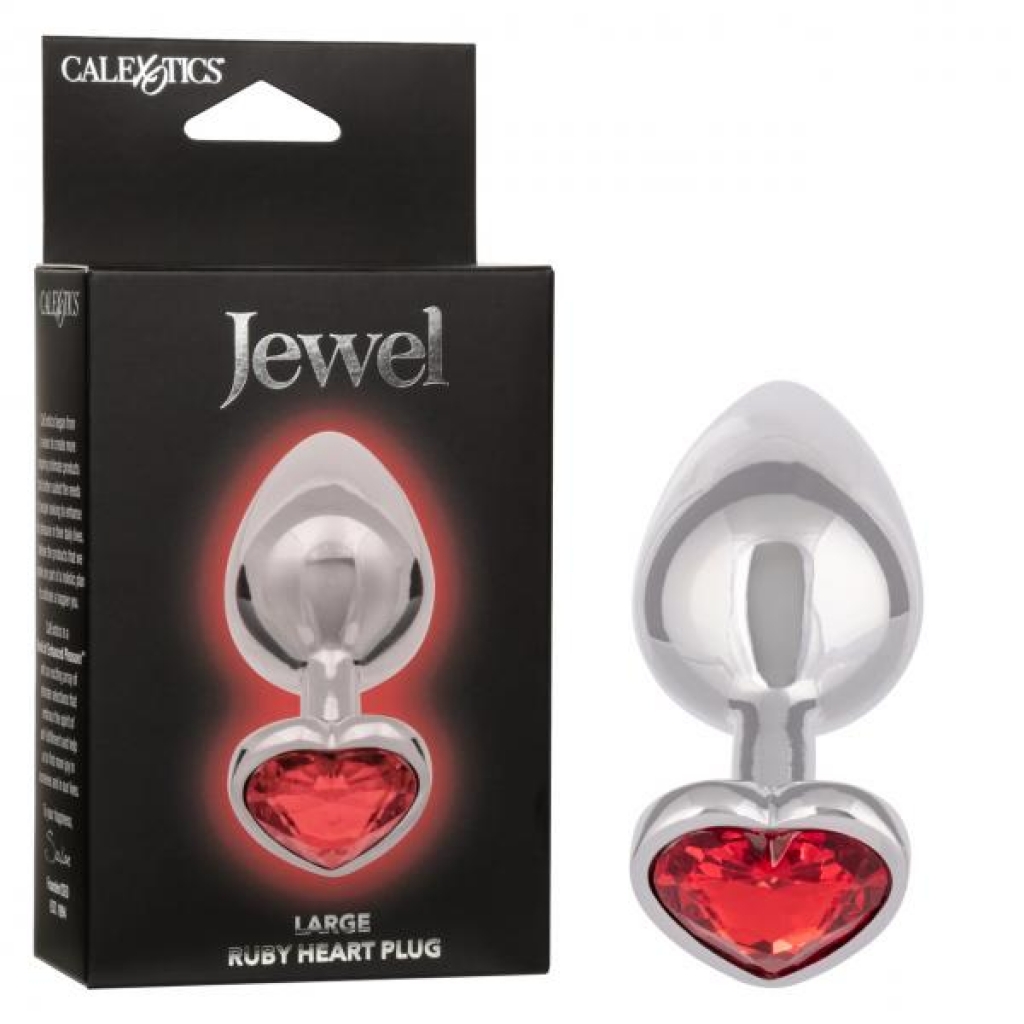 Jewel Large Ruby Heart Plug - California Exotic Novelties