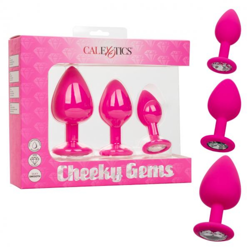 Cheeky Gems 3pc Set Pink - California Exotic Novelties
