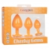 Cheeky Gems 3pc Set Orange - California Exotic Novelties