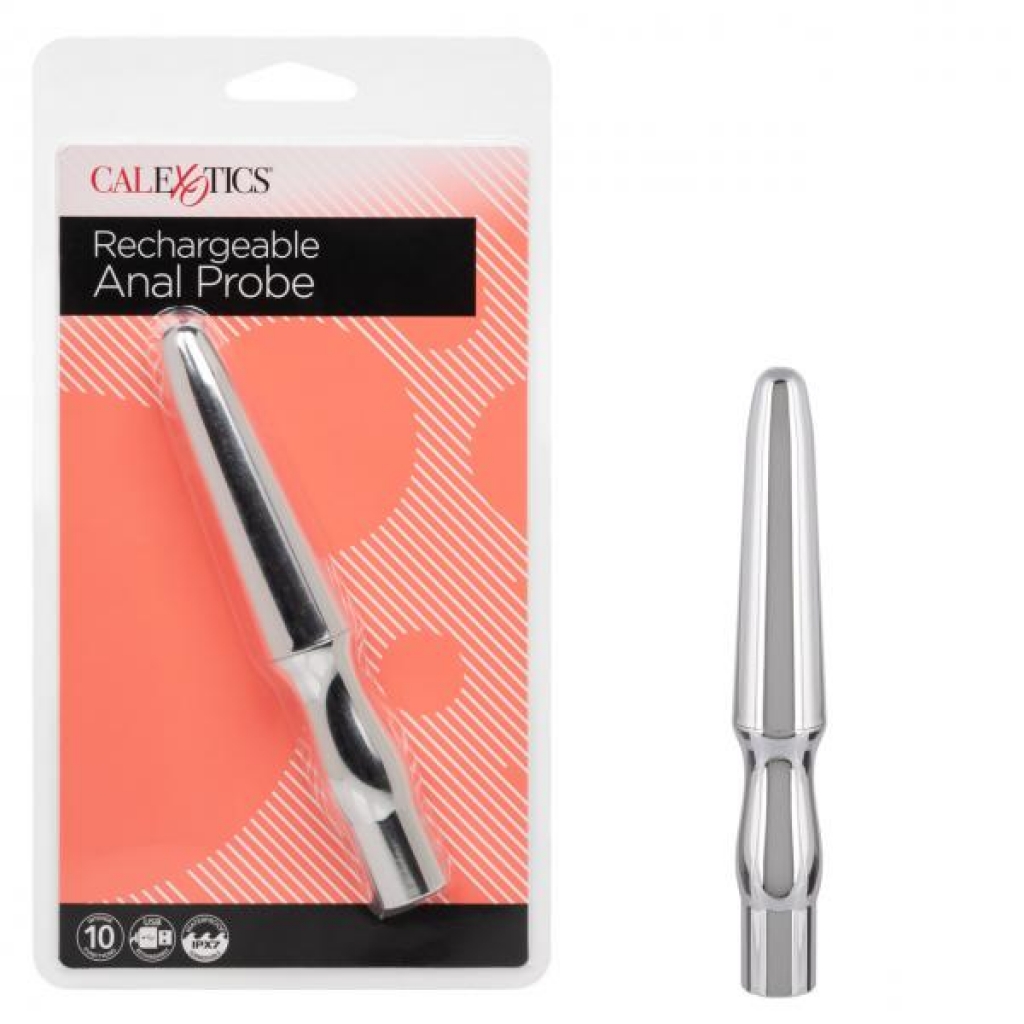 Rechargeable Anal Probe Silver - California Exotic Novelties