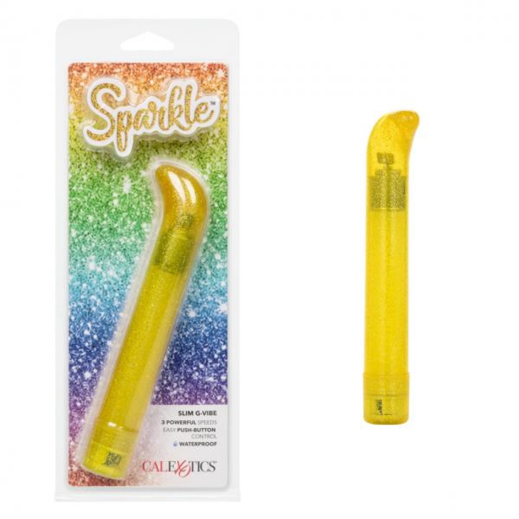 Sparkle Slim G-vibe Yellow - California Exotic Novelties