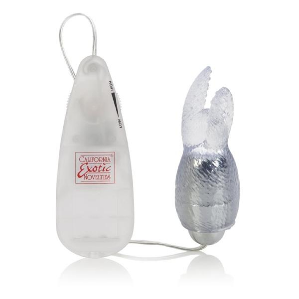 Pocket Exotic Snow Bunny Bullet Clear Vibrator - Cal Exotics