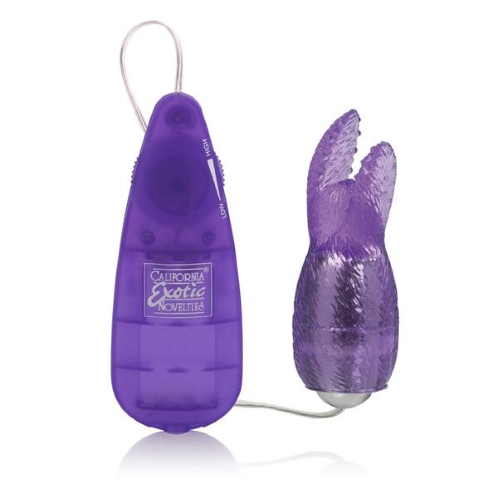 Pocket Exotic Snow Bunny Bullet Purple Vibrator - Cal Exotics