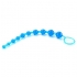 X 10 Beads Graduated Anal Beads 11 Inch - Blue - Cal Exotics