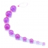 X 10 Beads Graduated Anal Beads 11 Inch - Purple - Cal Exotics