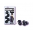 Power Balls Latex Dipped Weighted Pleasure Balls 1.25 Inch - Black - Cal Exotics
