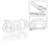 Set Of 3 Silicone Stacker Rings Clear - Cal Exotics