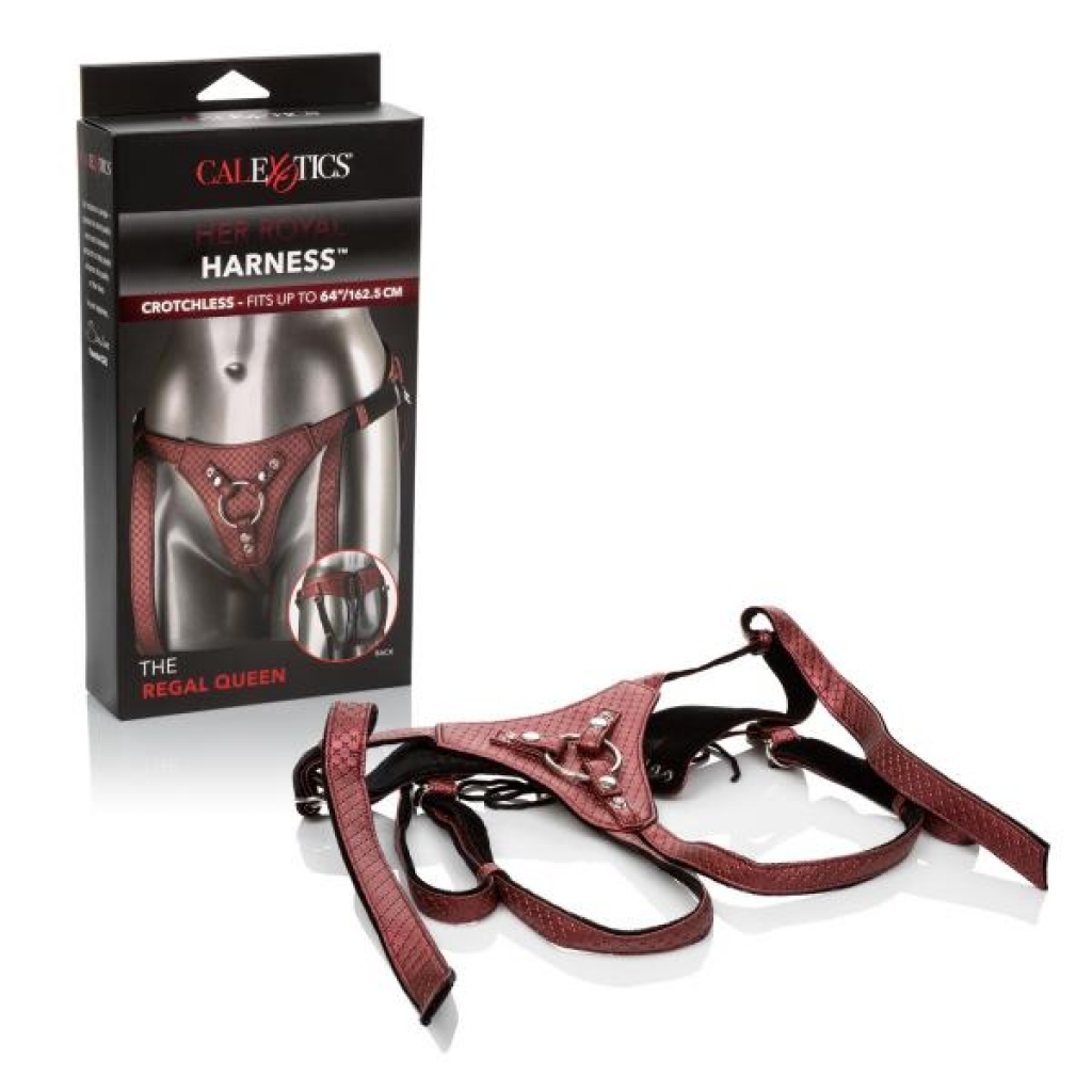 Her Royal Harness The Regal Queen Red - California Exotic Novelties