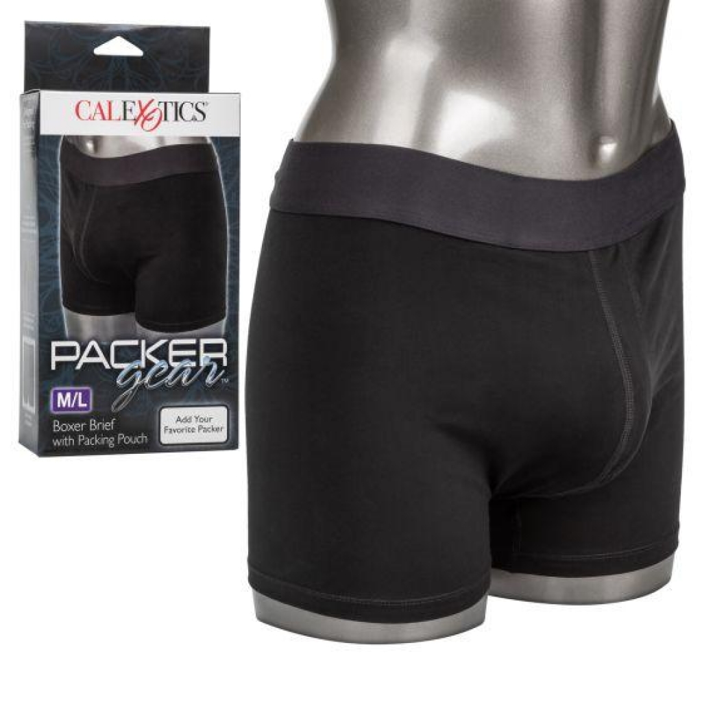 Packer Gear Boxer Brief W/ Packing Pouch M/l - California Exotic Novelties