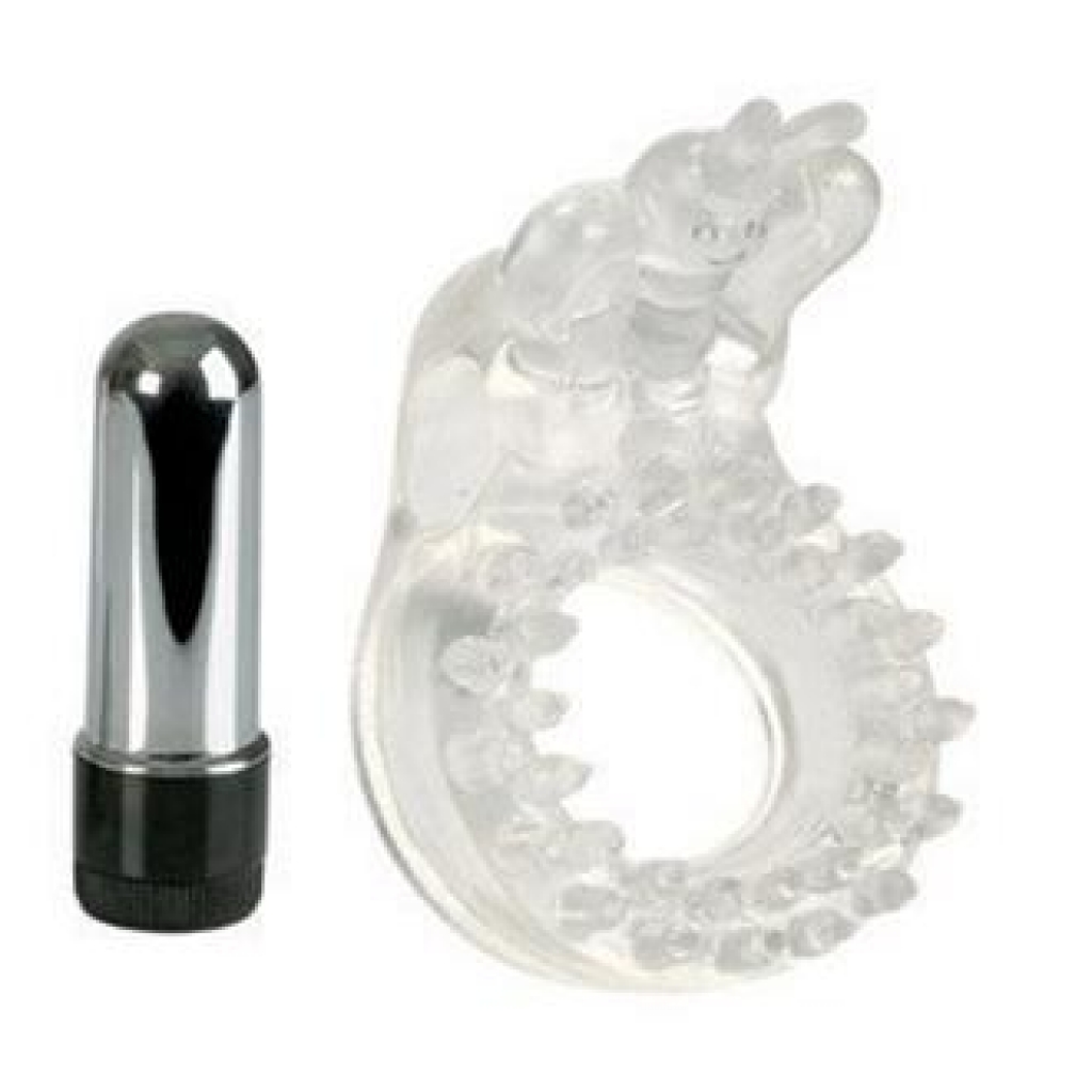 Wireless Butterfly Waterproof Couples Ring - Clear - Cal Exotics