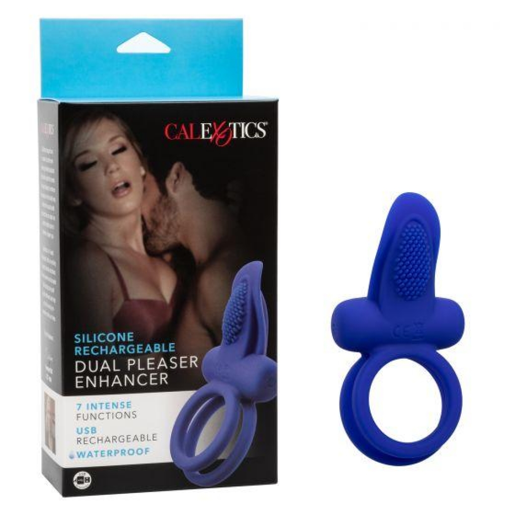 Silicone Rechargeable Dual Pleaser Enhancer - California Exotic Novelties