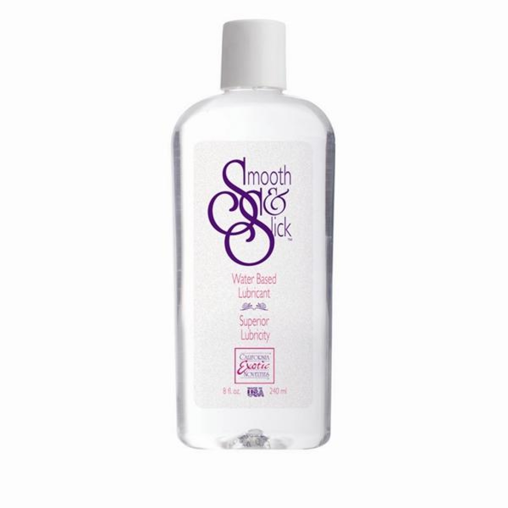 Smooth and Slick Water Based Lubricant 8 oz - Cal Exotics