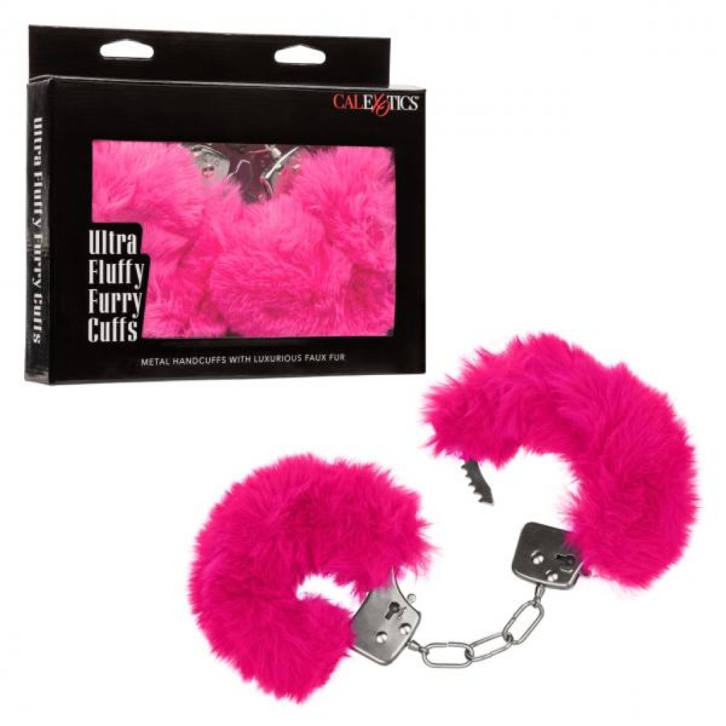 Ultra Fluffy Furry Cuffs Pink - California Exotic Novelties