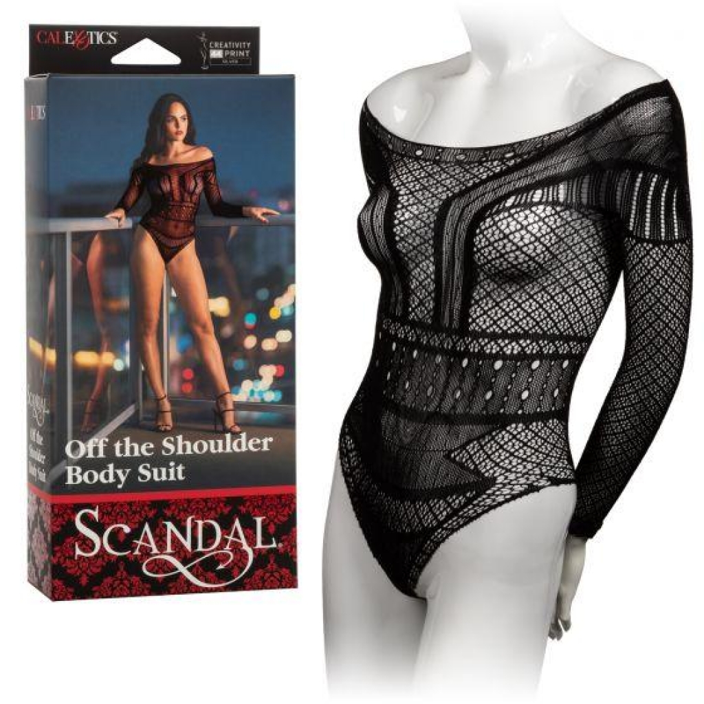 Scandal Off The Shoulder Body Suit - California Exotic Novelties