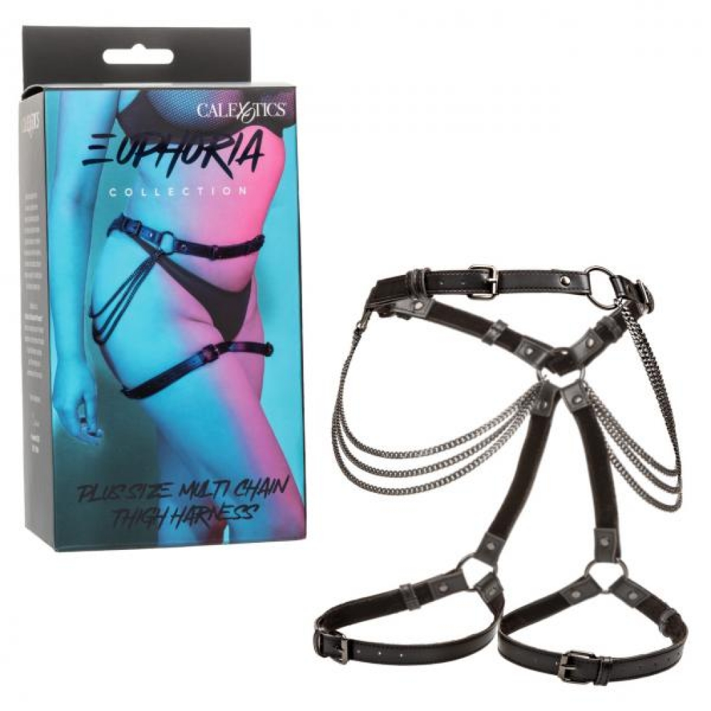 Euphoria Plus Size Multi Chain Thigh Harness - California Exotic Novelties