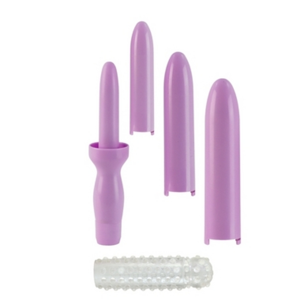 Dr. Laura Berman Intimate Basics - Dilator Set Purple Dilator with 4 Sizes & Sleeve - Cal Exotics