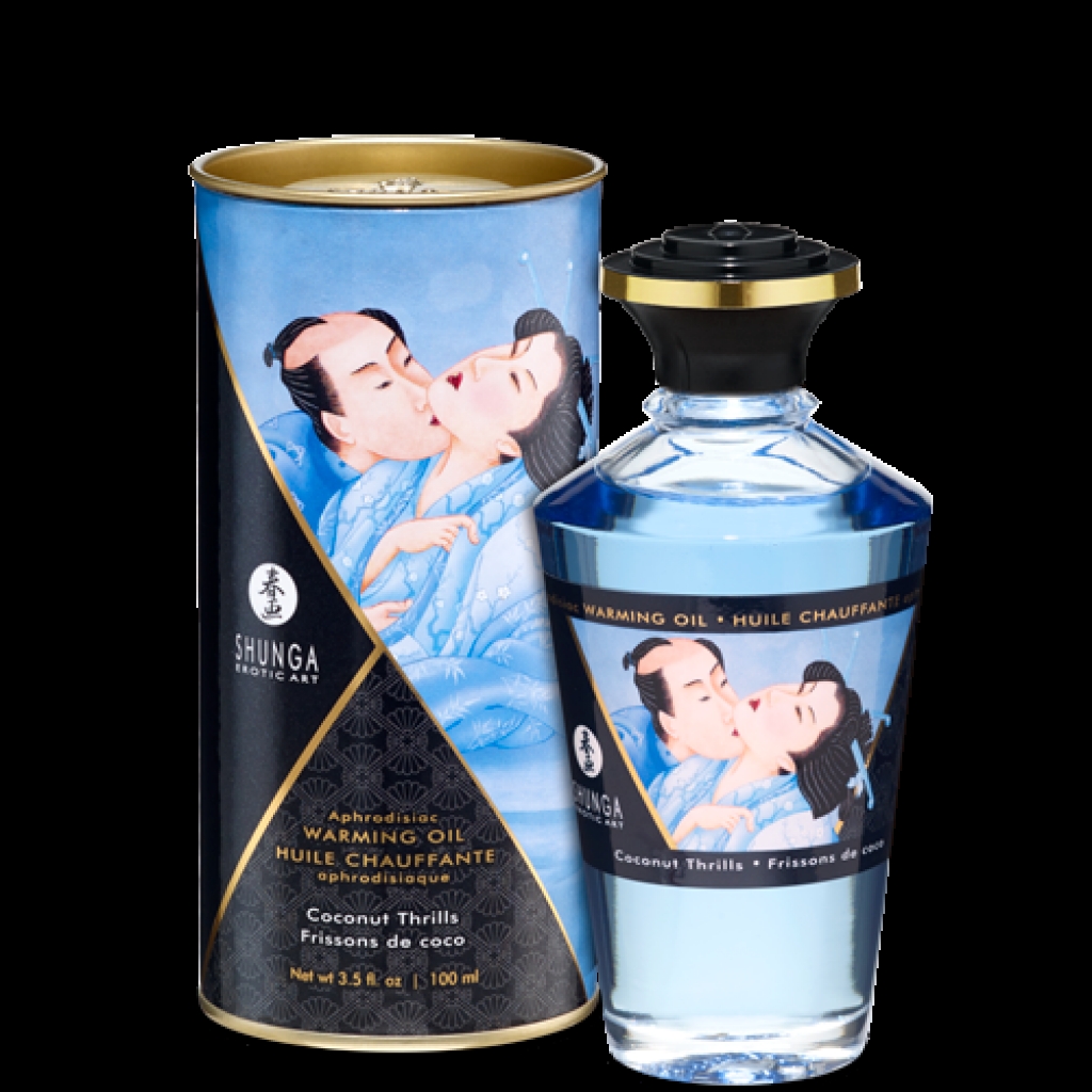 Shunga Warming Massage Oil Coconut 3.5 fluid ounces - Shunga Erotic Art