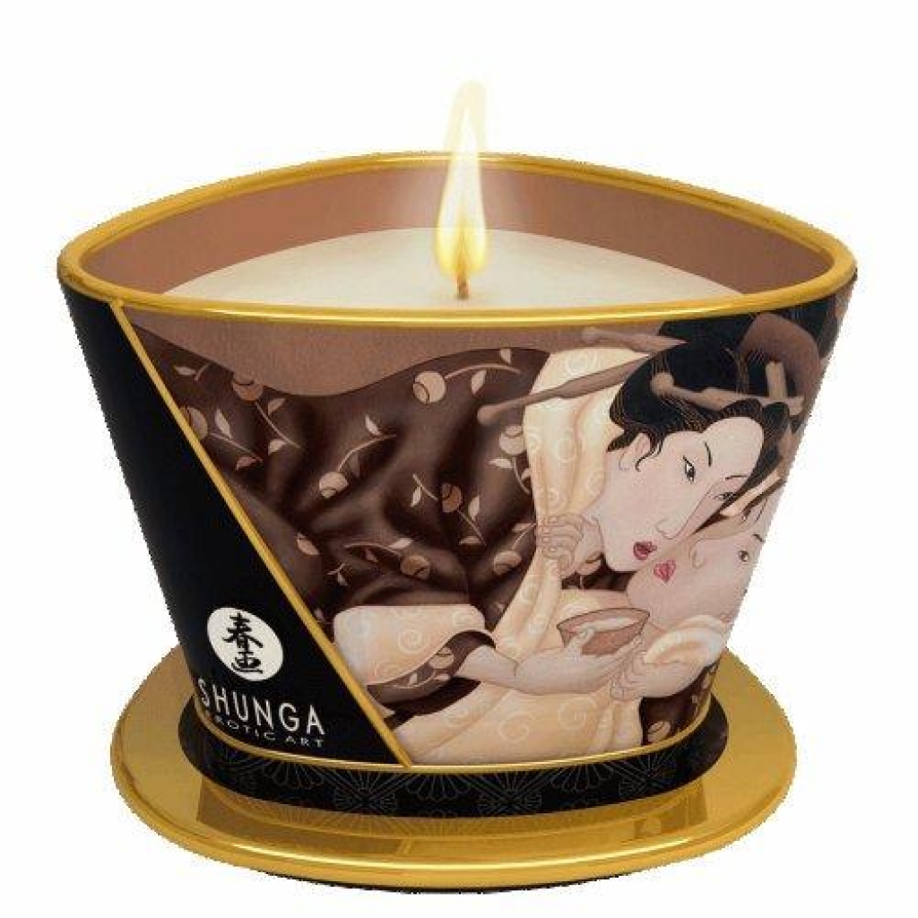 Shunga Massage Candle Intoxicating Chocolate 5.7oz - Shunga