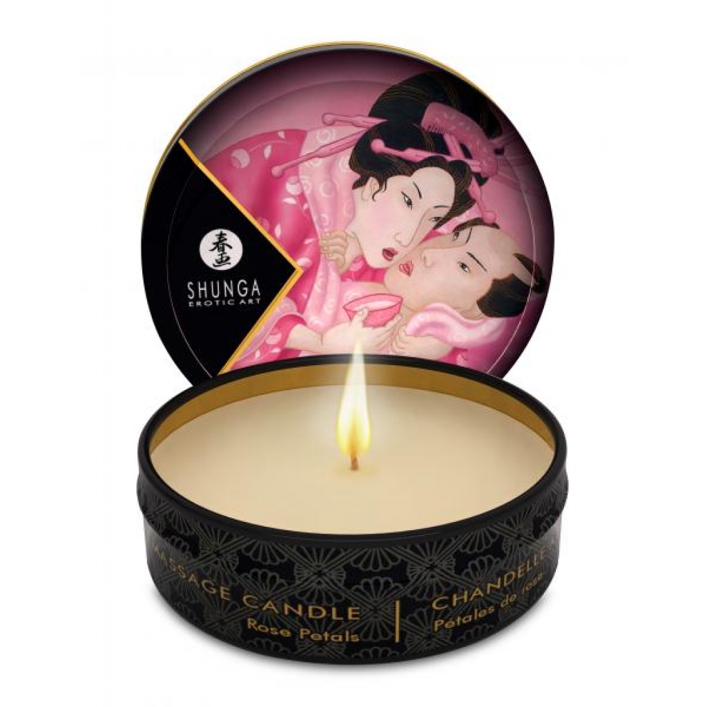 Massage Candle Rose Petals 1oz - Shunga