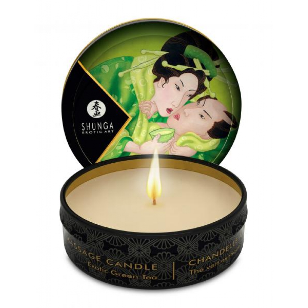Massage Candle Exotic Green Tea 1oz - Shunga
