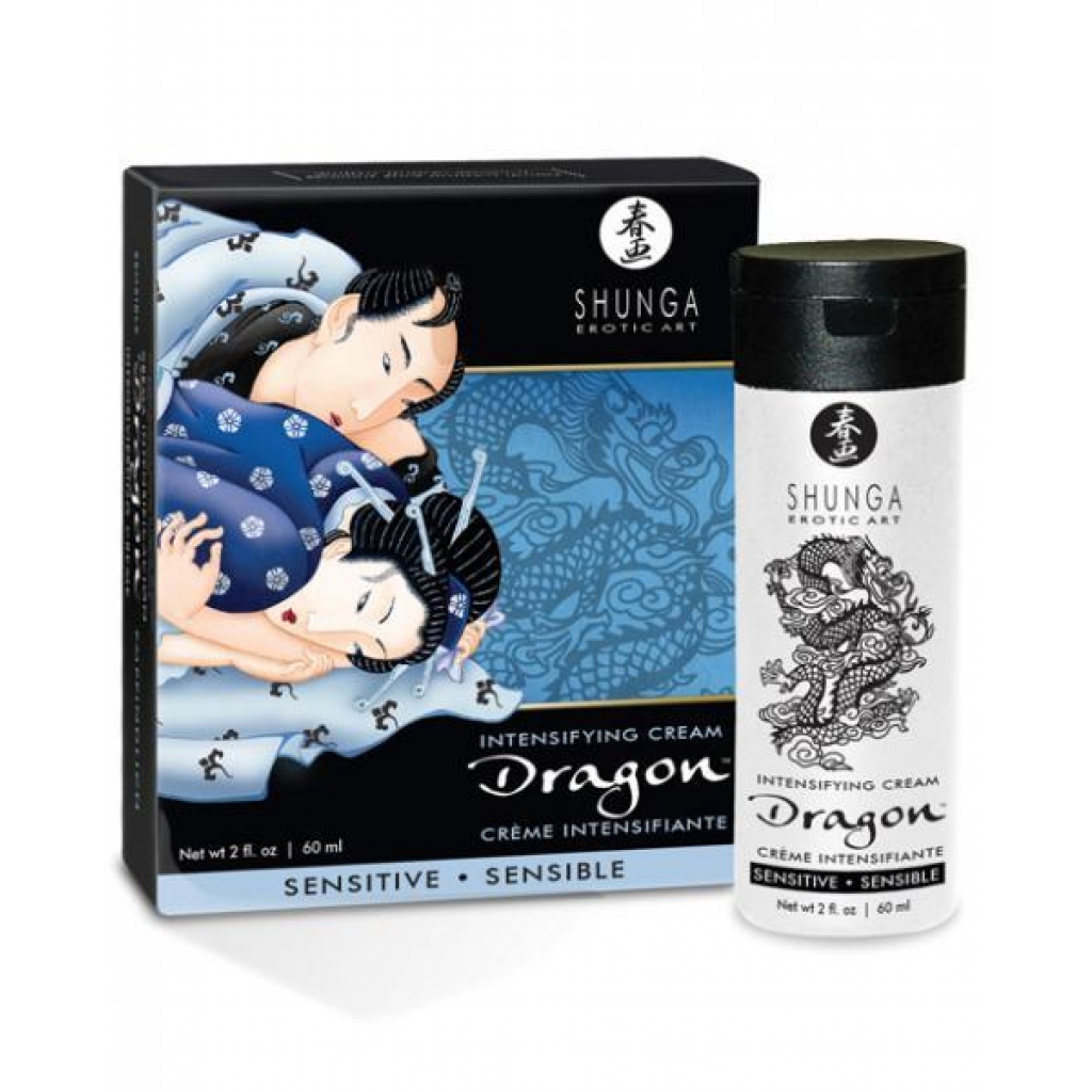Dragon Sensitive Cream 2 fluid ounces - Shunga Erotic Art