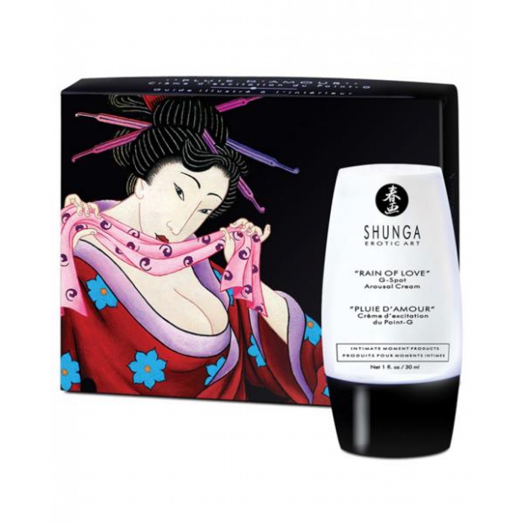 Shunga Rain of Love G-Spot Arousal Cream 1oz - Shunga Erotic Art
