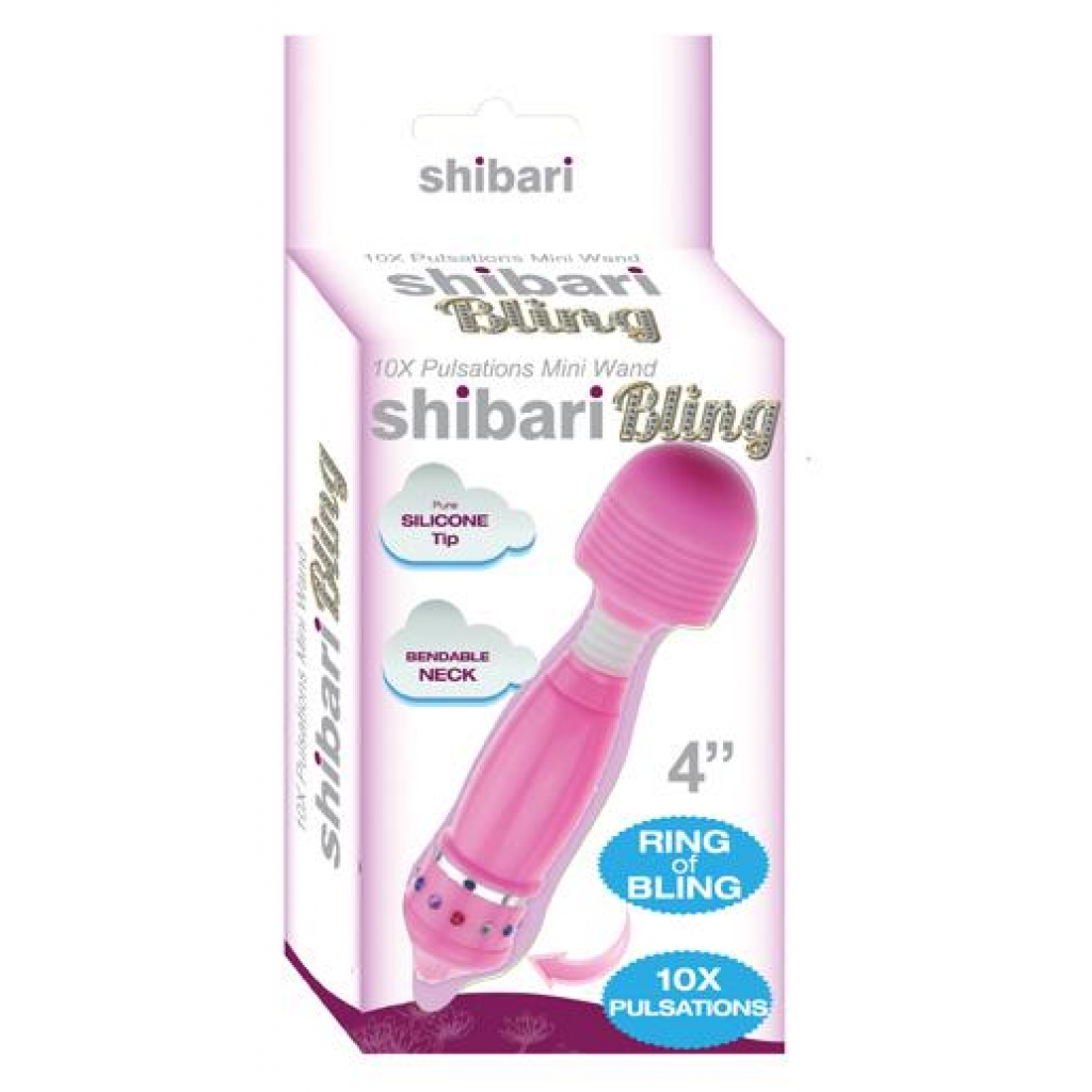 Shibari Sexy! Bling Bling Mini Wand Pink - Thank Me Now