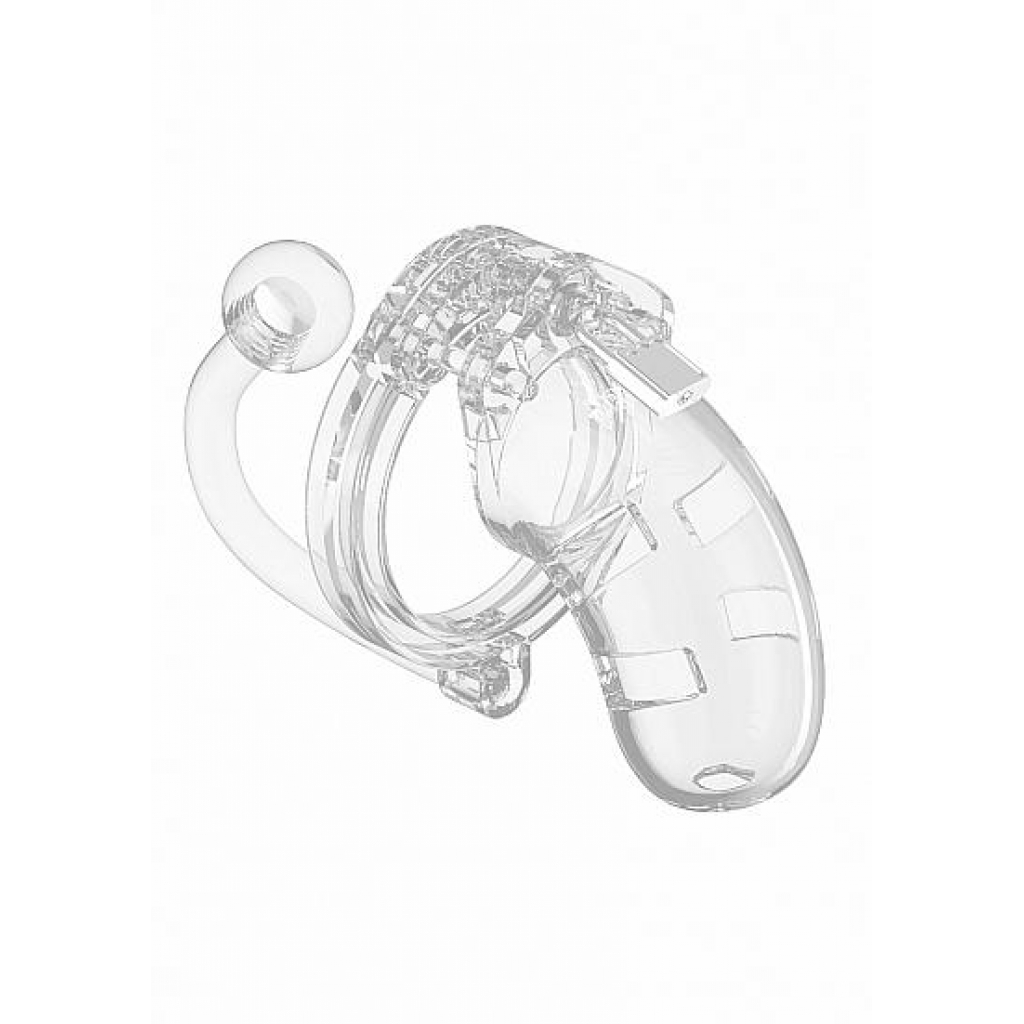 Mancage Chastity 3.5in Cage W/ Plug Model 10 Transparent - Shots America